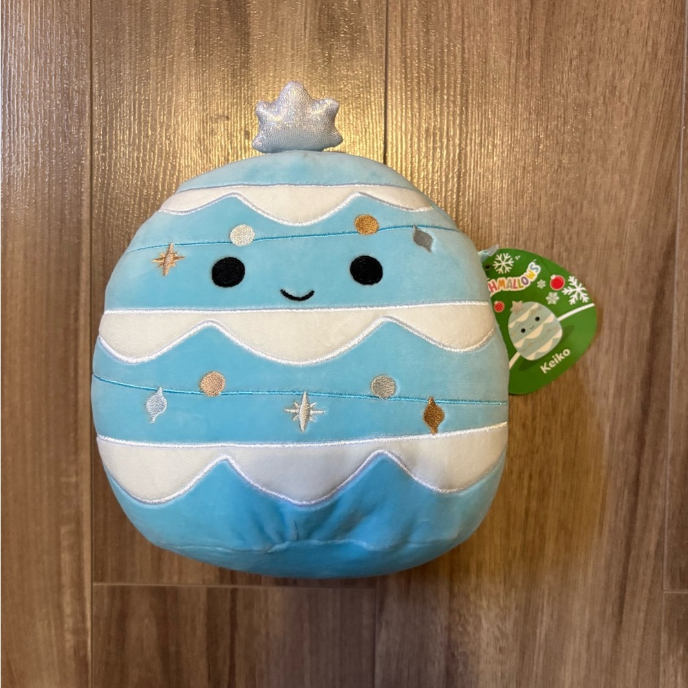Squishmallows Keiko Blue Christmas Tree